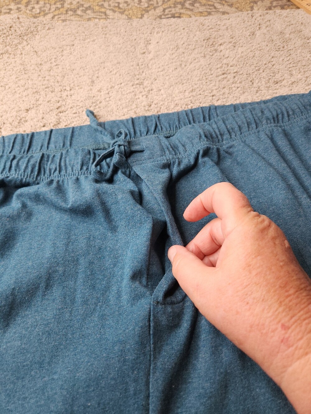 Men's Teal Sweatpants - Real Essentials - 5X - Picture 3 of 9